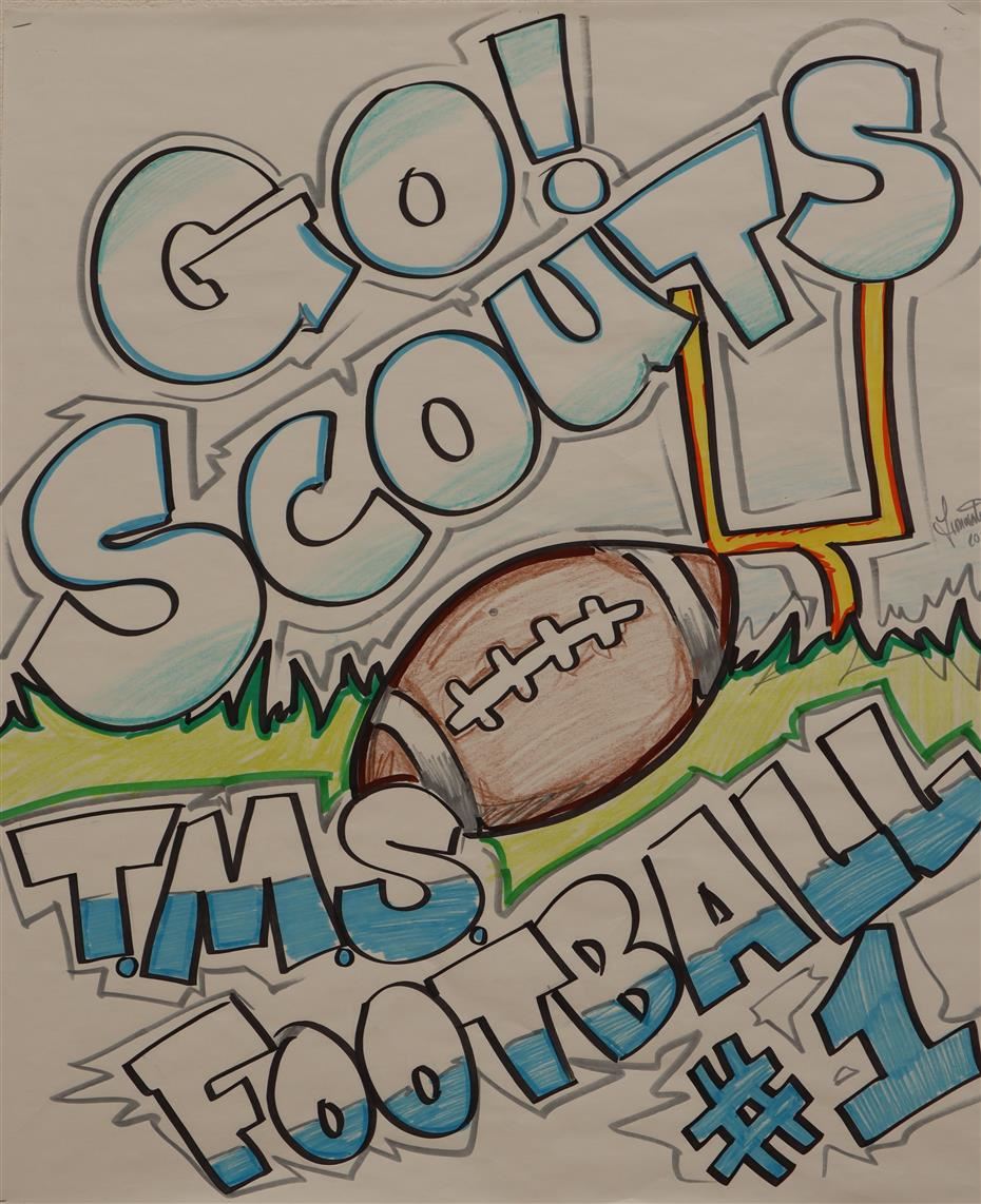 TMS Football sign